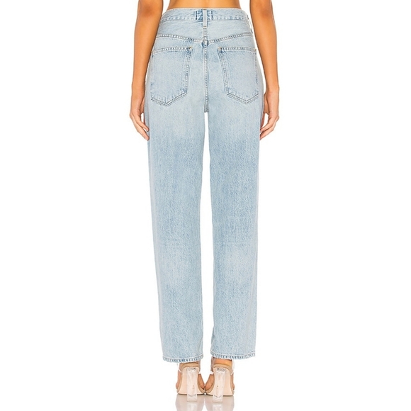 NEW AGOLDE Criss Cross Upsized Jeans Suburbia Light Wash Straight Leg 26 - Picture 5 of 11